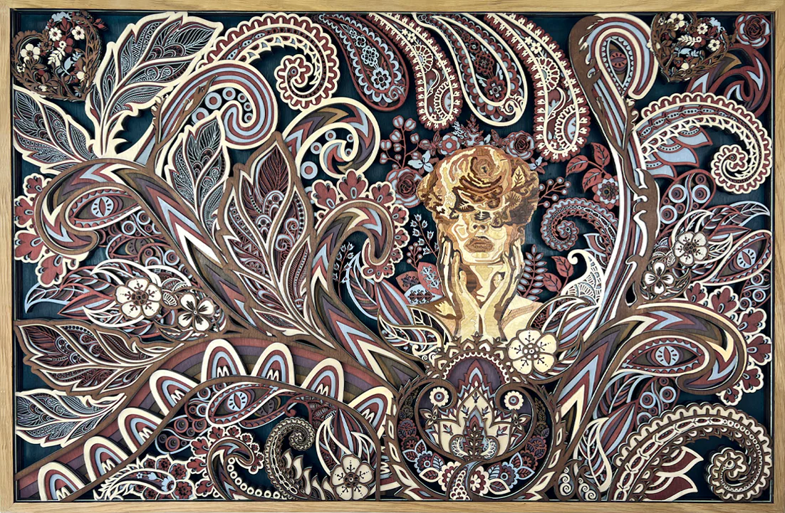 Goddess Chloris during the layered making process
